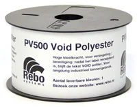 PV500 VOID polyester Fraudebestendige VOID stickers