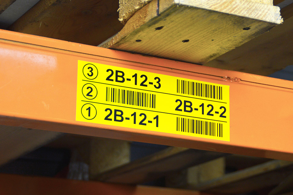 Multilevel location labels and Barcode labels