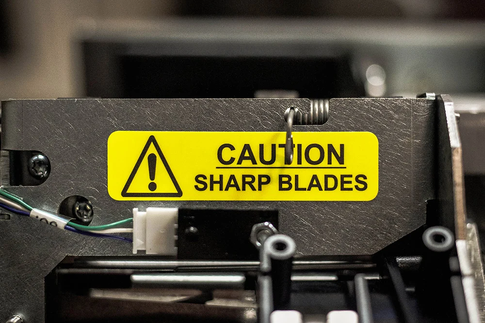 Warning stickers