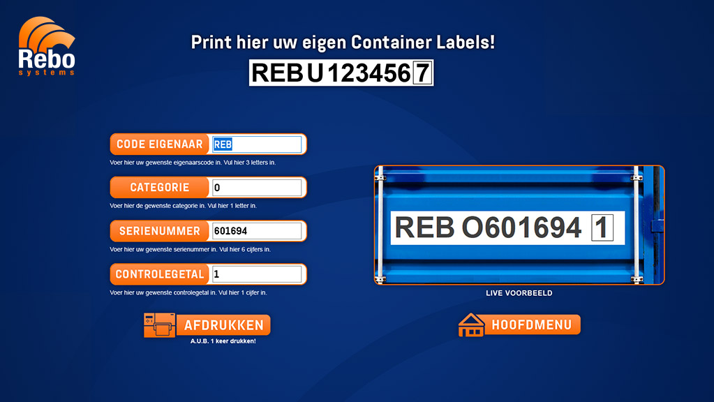 Container labelling solution | NiceLabel Powerforms