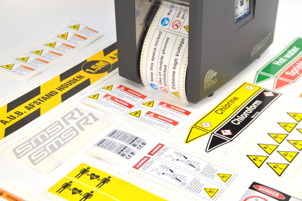 SMS-R1 | De ideale printer voor al uw veiligheidsstickers en Covid-preventie signs