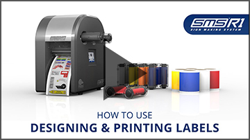 SMS-R1 video | Designing & Printing labels
