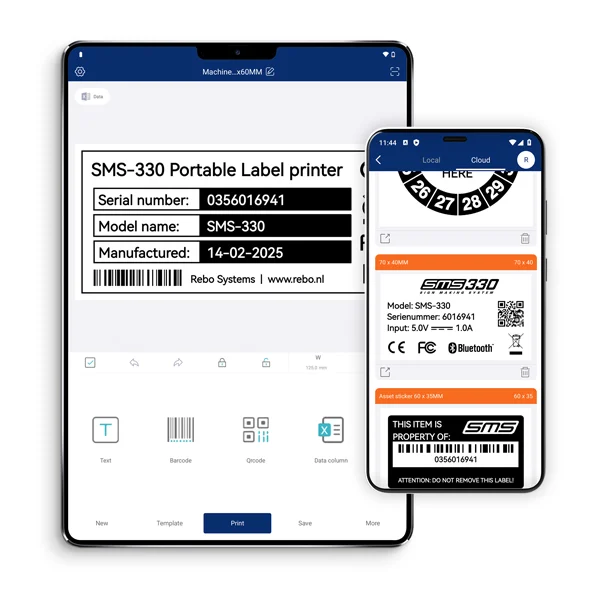 SMS-SmartLabel-tablet-phone SMS SMartLabel & SMS Weblabel