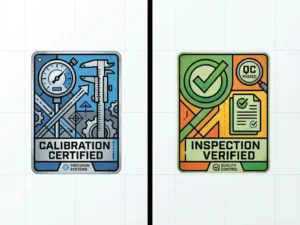 Wat is het verschil tussen kalibratiestickers en inspectielabels?