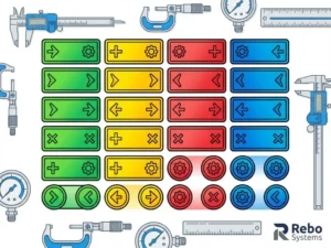 Welke kleuren hebben kalibratiestickers en wat betekenen ze?