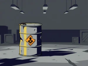 Wat moet je doen als je een chemische verpakking zonder etiket ziet?