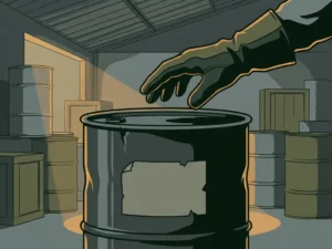 Wat moet je doen als je een chemische stof zonder waarschuwingslabel tegenkomt?