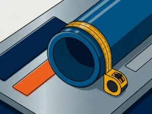 Hoe bepaal ik de juiste labelgrootte voor een leiding?