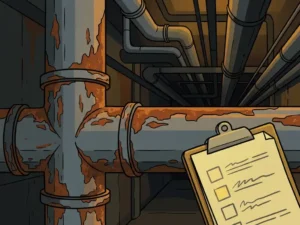 Wat zijn de gevolgen van ontbrekende leidingmarkering bij een audit?