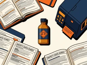 Wat is een veiligheidsgegevensblad en hoe gebruik je het bij decantfles labeling?