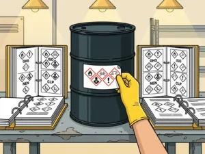 Hoe documenteer je de etikettering van omgepakte chemicaliën correct?