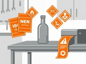 Hoe maak je een GHS-conform etiket voor een decanteerfles?