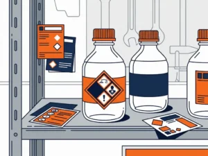 Hoe verschilt etikettering van decantflessen met gevaarlijke en niet-gevaarlijke stoffen?